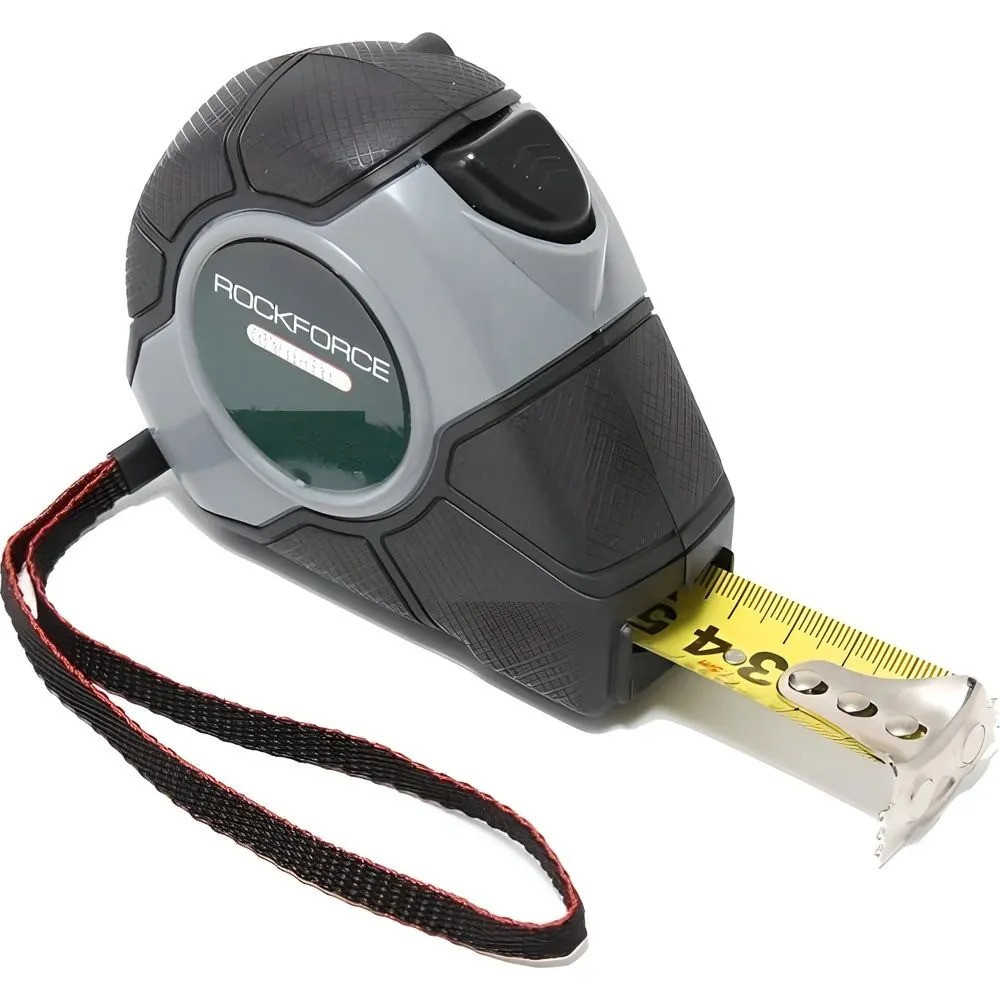 Рулетка 10мх25мм (магнитный зацеп, автоблокировка, двухкомпанентный корпус) Rockforce RF-5096P810 Одесса - изображение 1