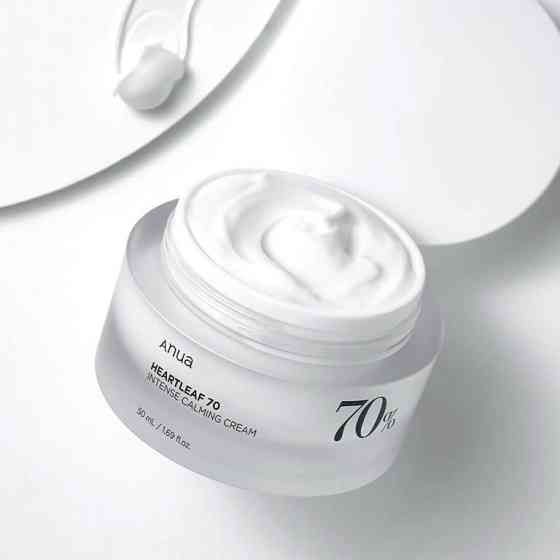 Успокаивающий крем для лица с экстрактом хауттюйнии Heartleaf 70% Intense Calming Cream Anua 50 мл Киев
