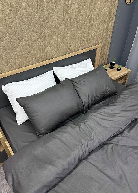 Комплект постельного белья, Decorator El Skin Двуспальный 180х215 Темно-серый (88-076) Киев - изображение 7