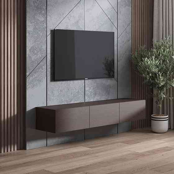 Тумба під телевізор VAYS, навісна тумбочка M-19 Венге Темний Львів