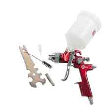 Пистолет покрасочный HVLP d-1.4 с верх. пласт. бачком 600мл RED PROF Мукачево