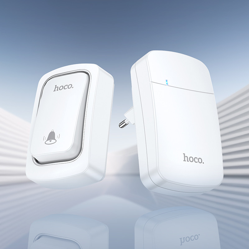 Дзвінок HOCO HI26 self-powered wireless doorbell (EU) Київ - фото 18