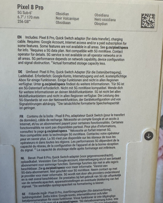 Телефон Google Pixel 8 Pro 256Gb. Obsidian Харків - фото 1