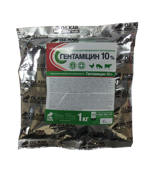 Гентамицина порошок 10% 1кг Винница - изображение 1