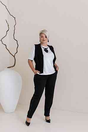 Жіночі стильні штани з якісного, щільного трикотажу. 60/62 Одеса