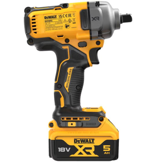 Профессиональный гайковерт ударный аккумуляторный бесщеточный DeWALT DCF892P2T : с АКБ 2шт-18V 5Ah, 1084 Hm Киев