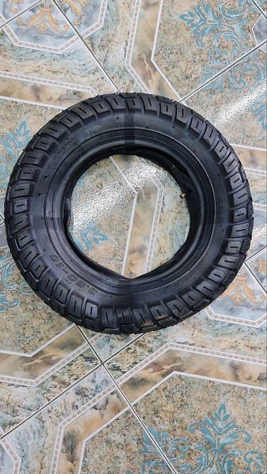 Покрышка для колеса тачки 3.5х10 Покрышка с камерой для строительной тачки Шина на тележку Белая Церковь - изображение 1