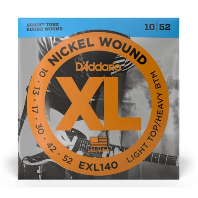 Струни для гітари D'Addario XL Nickel Wound Light Top / Heavy Bottom (10-52) (EXL140) Вінниця - фото 1