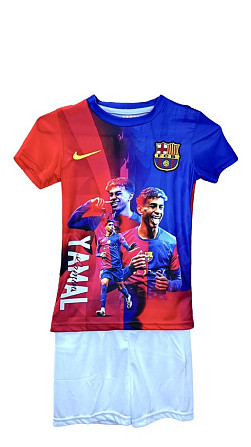Футбольна форма NIKE FCB LAMINE YAMAL Вишневе - фото 1