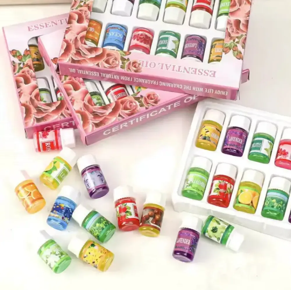 Набор эфирных масел 12 шт.,в стеклянных флаконах / Натуральные аромамасла для аромалампы, массажа, SPA и дома Коломия - фото 1