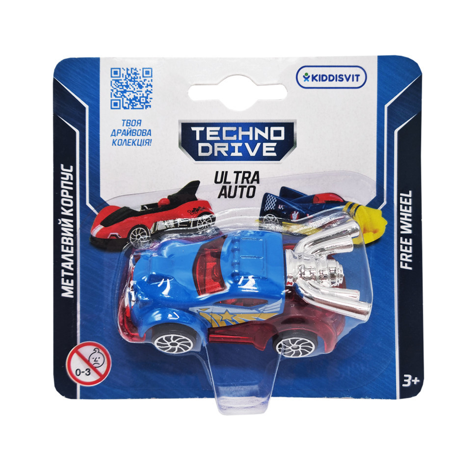 Ігрова міні-машинка Ultra Auto TechnoDrive 250321W-1 металевий корпус Вінниця - фото 1