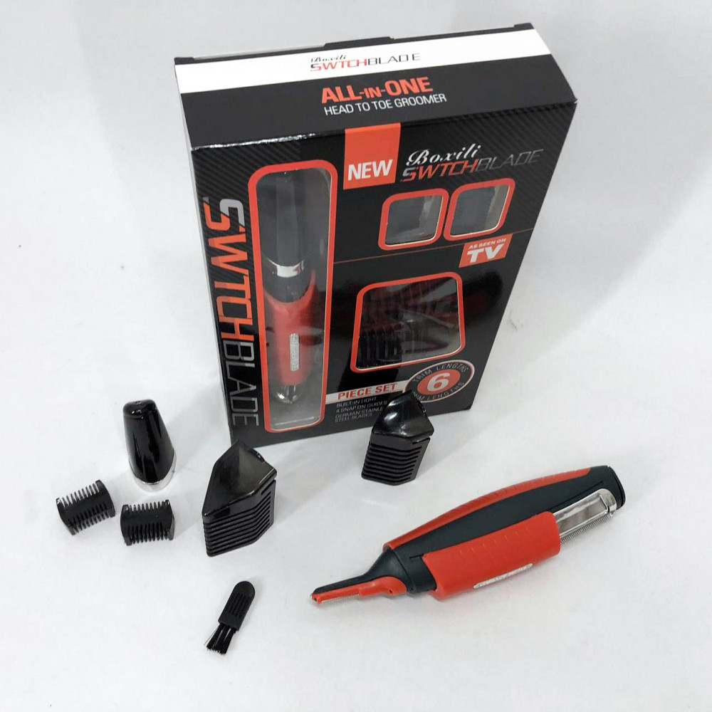 Триммер мужской для носа и ушей бровей, Триммер для бороды головы и носа 3в1 QP-61 Львов - изображение 10