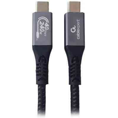 Дата кабель USB-C to USB-C 1.5m USB4 40Gbps/240W(48V5A)/8K60Hz Cablexpert (CCBP-USB4-CMCM240-1.5M) Вінниця