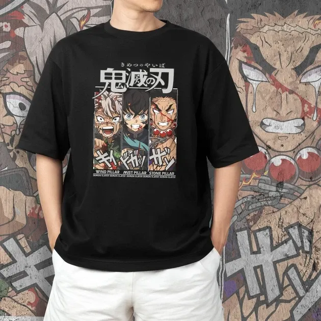 Футболка для підлітка хлопчика з принтом Клинок, рассекающий демонов Столпы 2 Розмір 160 Anime10362 Дніпро - фото 3