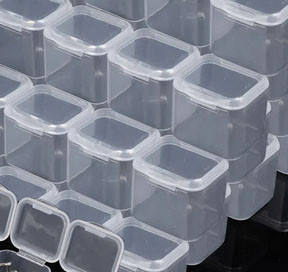 Бокс коробочка для біжутерії та прикрас пластик 10 шт Київ - фото 1