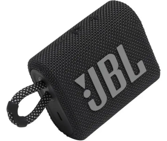 Портативна Bluetooth-колонка JBL Go 3 Black, 4,2 Вт, IP67, Bluetooth 5.1, до 5 годин, USB-C, чорна Київ