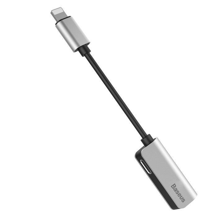 Перехідник Baseus iP Male to iP+iP Female L37 (Сріблястий) Николаев - изображение 5