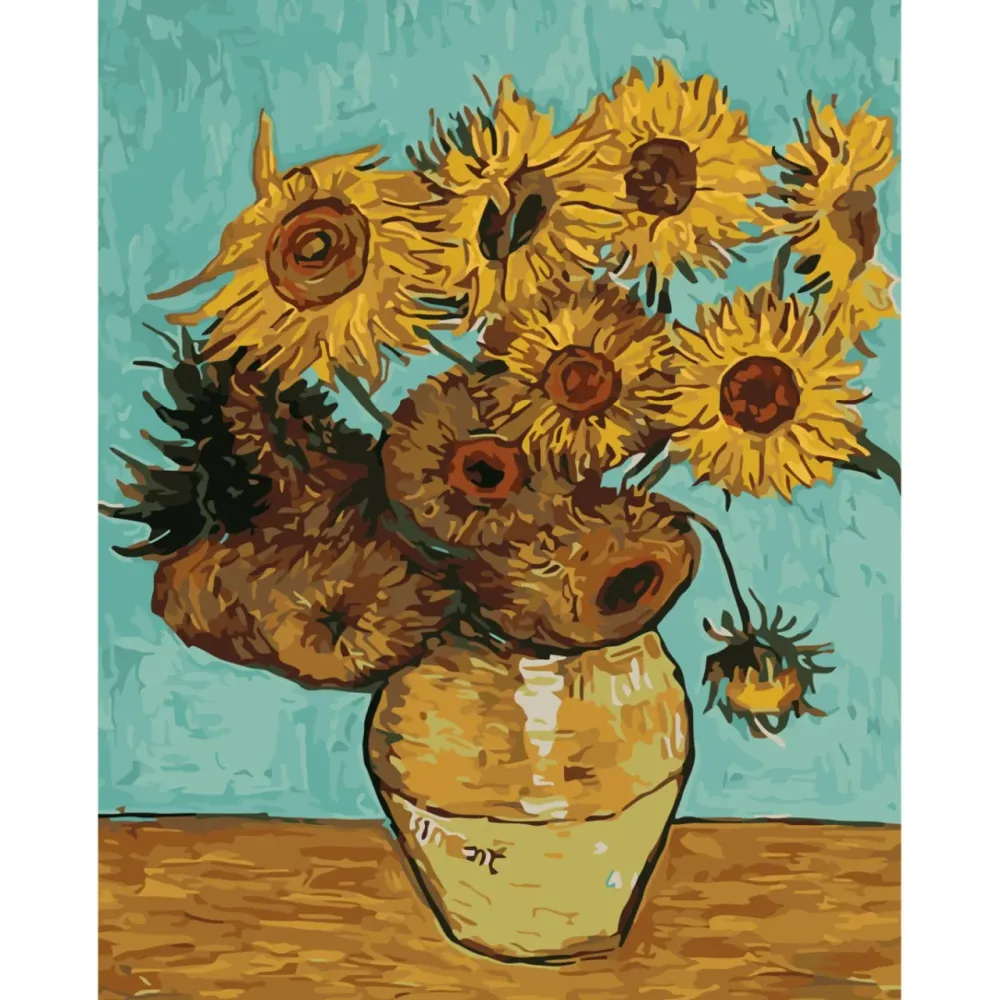 Набір для розпису по номерах Соняхи Strateg розміром 30х40 см (SS-6603), шт Киев - изображение 1