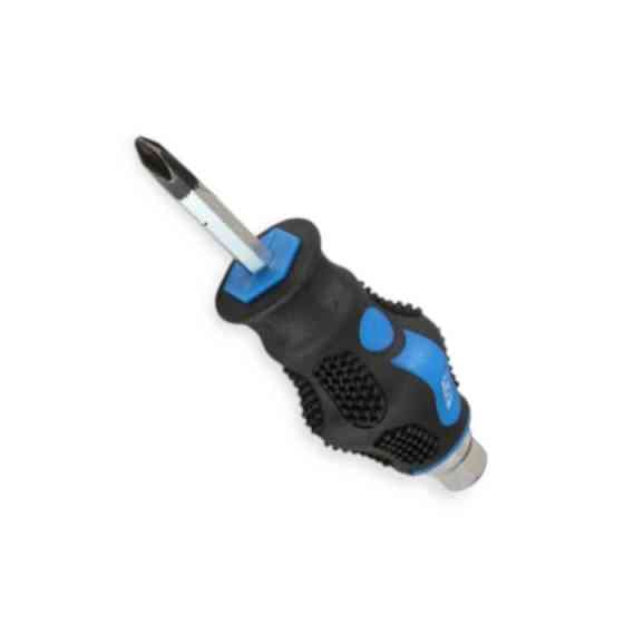 Набір ударних викруток 12 шт під ключ SL3,5,6,8,9.5 PH0,1,2,3,4 Satra (кейс) Мукачево