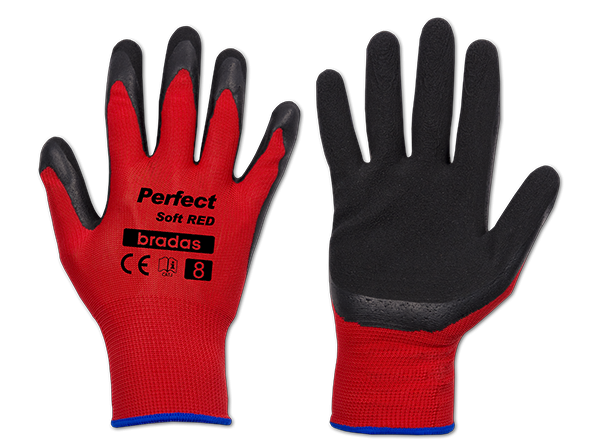 Рукавички захисні PERFECT SOFT RED латекс, розмір 9, RWPSRD9 Київ - фото 1