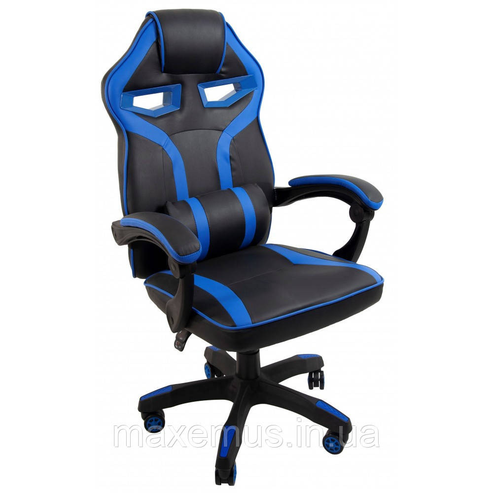 Геймерское раскладное кресло игровое для приставки профессиональное стул компьютерный Bonro B 827 синий Мостиска - изображение 2