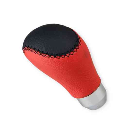 Накладка на кпп ручку універс. шкіра червона, чорна вставка Мукачево