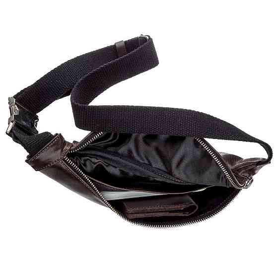 Поясная сумка GRANDE PELLE 11143 Темно-коричневая Киев