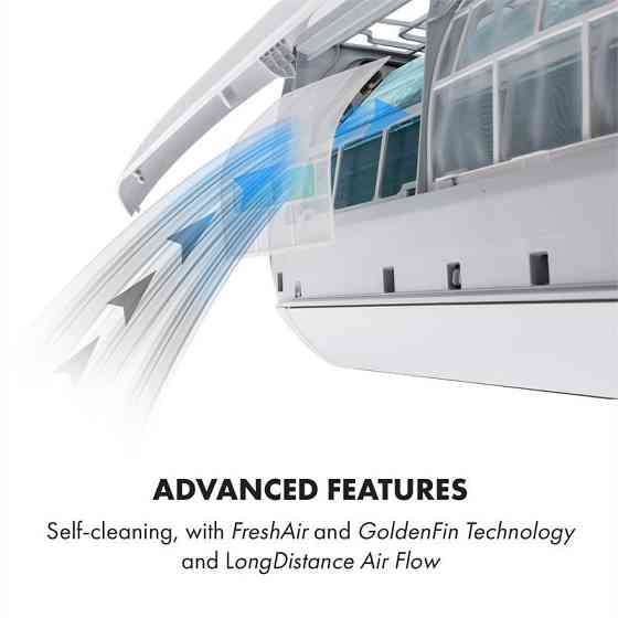 Сплит-кондиционер Windwaker 12 000 БТЕ/3,6 кВт расход воздуха 600 м³/ч 12 000 БТЕ (Германия, читать описание) Ровно