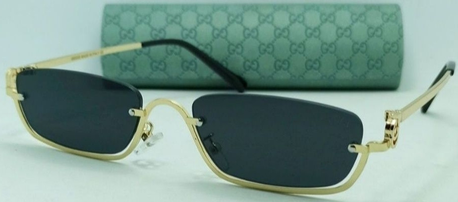 Брендові окуляри унісекс чорні вузькі в металі в брендовому футлярі. Київ - фото 8