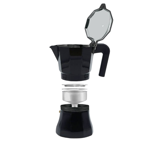 Кавоварка гейзерна 300мл (6 порцій) алюмінієва MR-1658-6 Espresso Moka Maestro Житомир