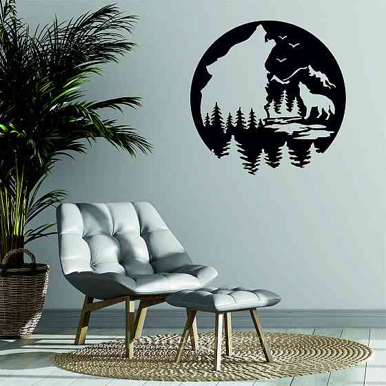 Декоративное настенное Панно «Волк», Декор на стену Киев