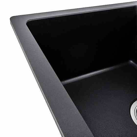 VALESO Гранітна мийка для кухні VALESO ZIRKONE 6250 матова Чорна Коломия