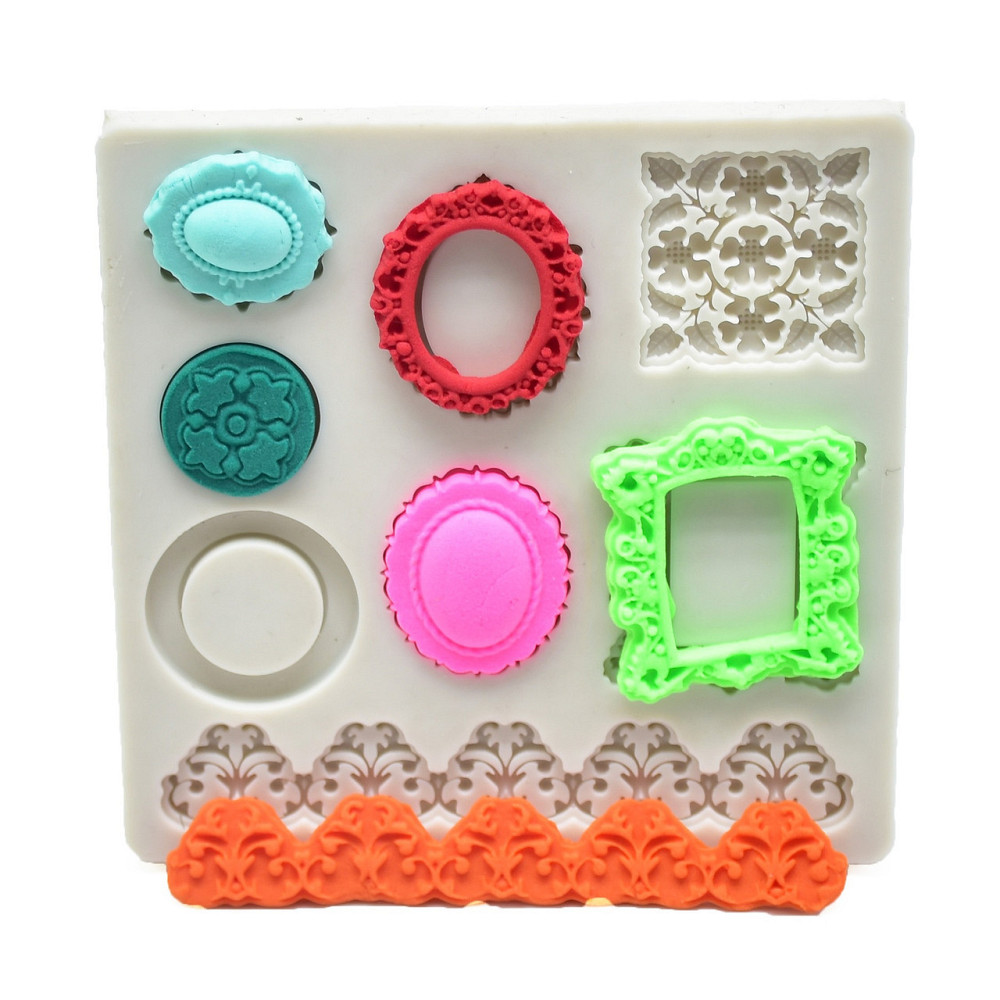 Молд силиконовый Рамки 85 на 85 мм серый Киев - изображение 1