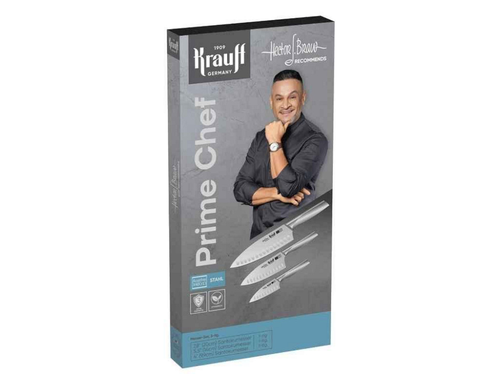 Набір ножів кухонних 3 шт Prime Chef 29-305-177 ТМ KRAUFF Київ - фото 1