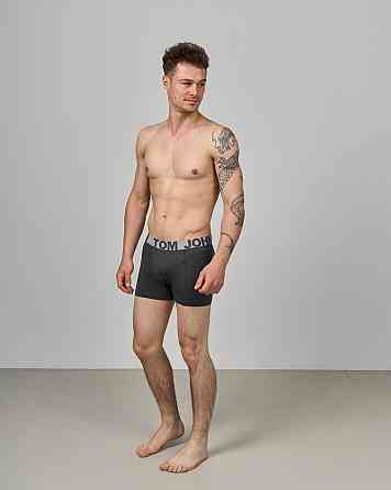 Трусы-шорты мужские однотонные - Tom John 2020-5 L, Серый Киев