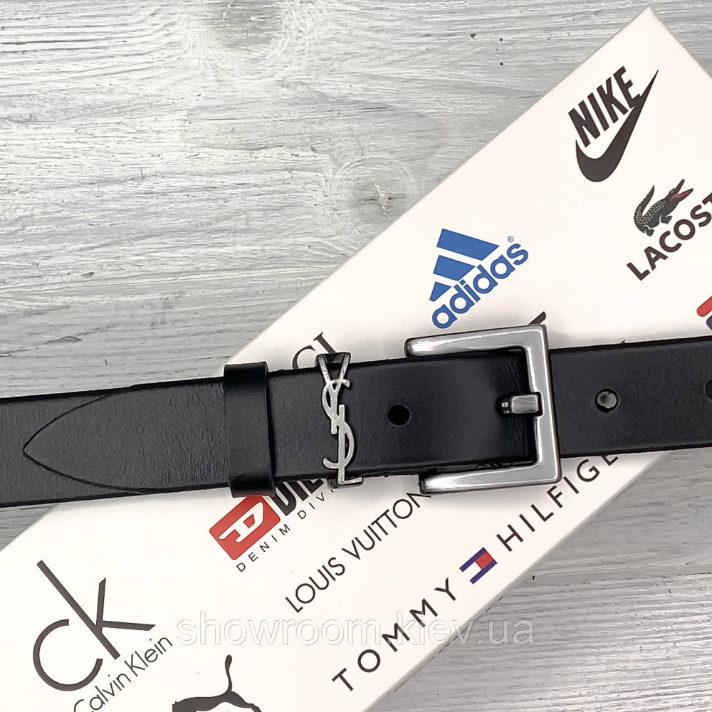 Женский кожаный бредовый ремень (8650) grey Киев - изображение 4