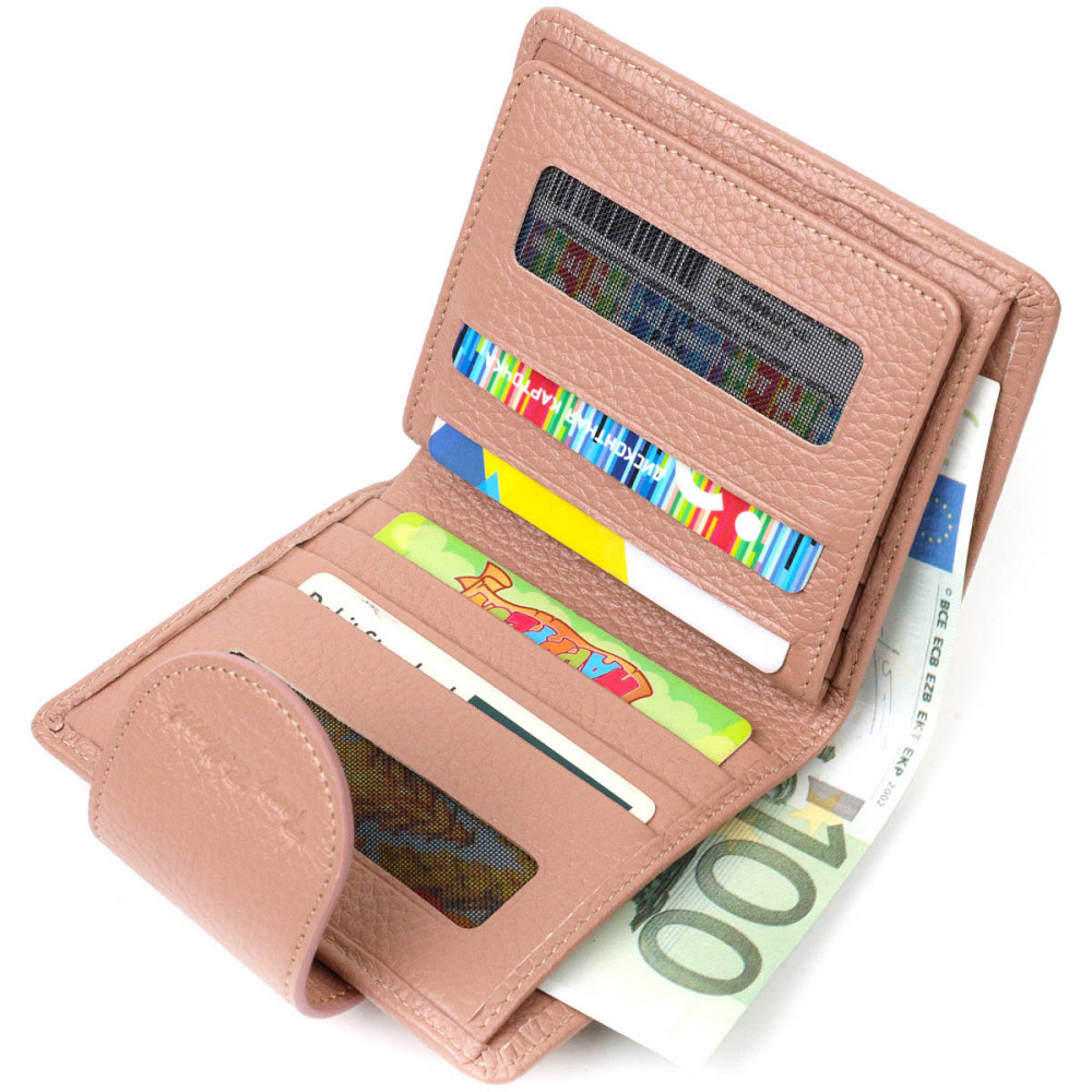 Красивый женский кошелек нежного цвета из натуральной кожи Tony Bellucci 22020 Бежевый Киев - изображение 6