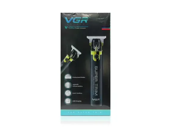 Аккумуляторная машинка для стрижки волос VGR V-082, зарядка от USB, 3 насадки, время работы 300 мин Киев