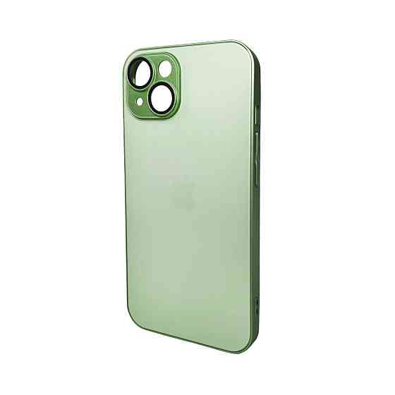 Чохол для iPhone 15 Light Green з матовою рамкою Київ