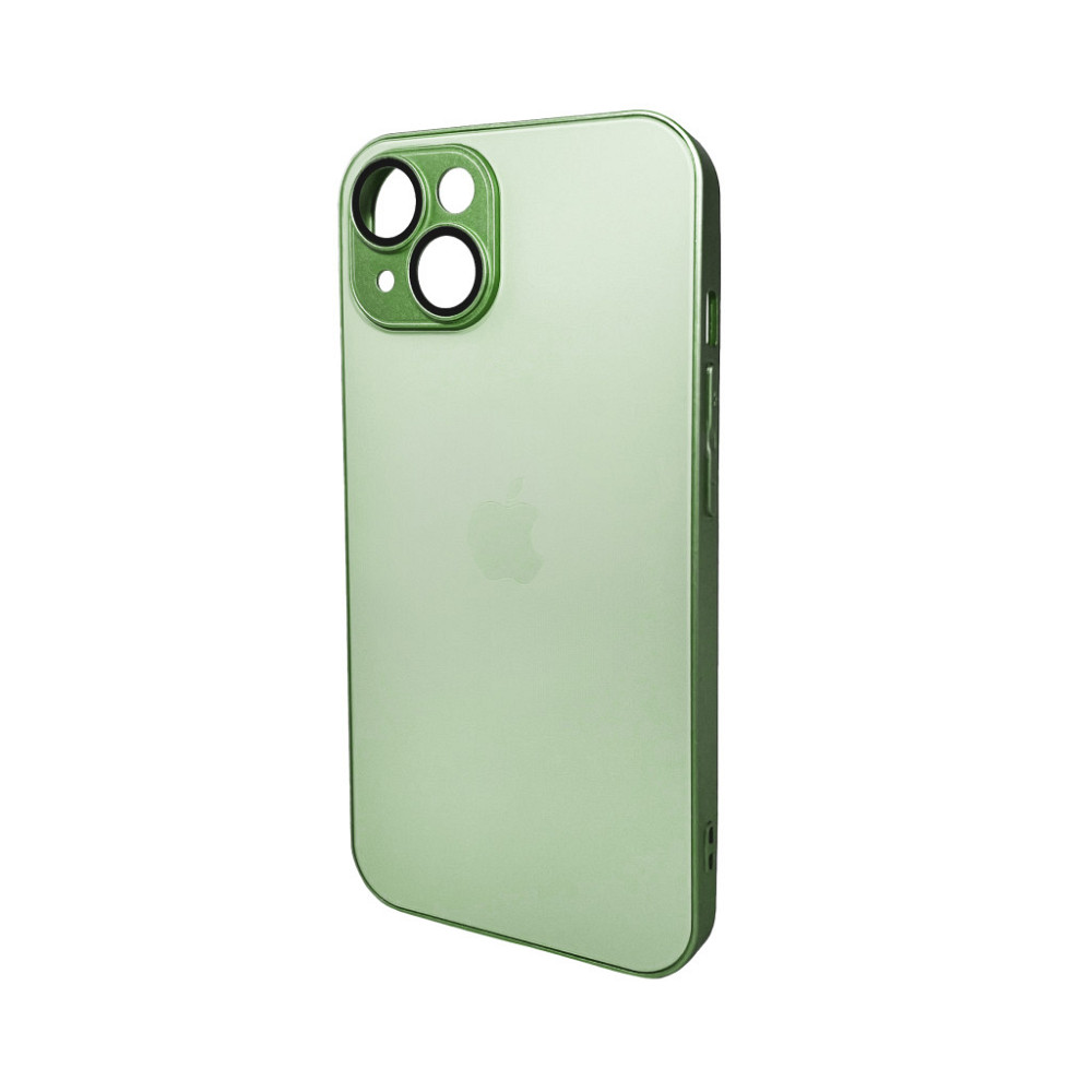 Чохол для iPhone 15 Light Green з матовою рамкою Київ - фото 1