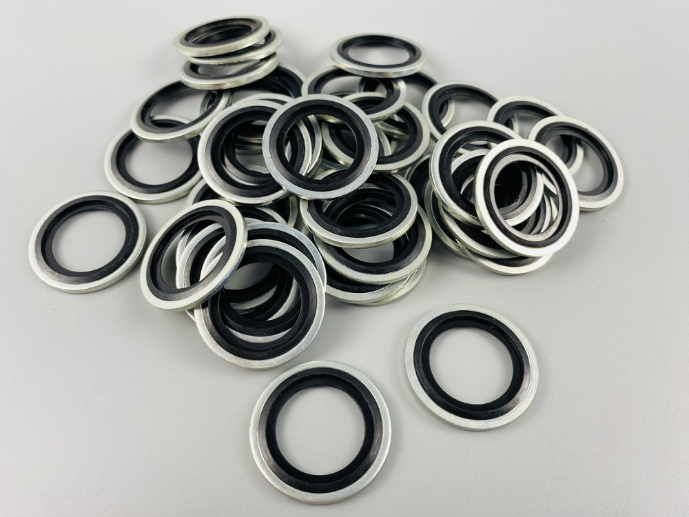 Шайба з гумовим кільцем NBR всередині 22 мм, для гідравліки, олії, води, повітря. Мукачево - фото 5