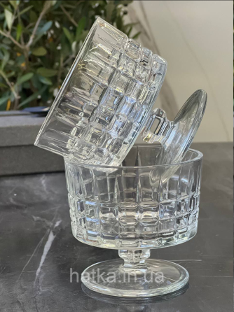 Набір келихів креманок 6 шт "Sorbet" 250 мл прозорий для дому та ресторану Київ