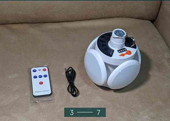 Лампа — ліхтар LED підвісна на акумуляторі із сонячною панеллю з Д/К. Київ