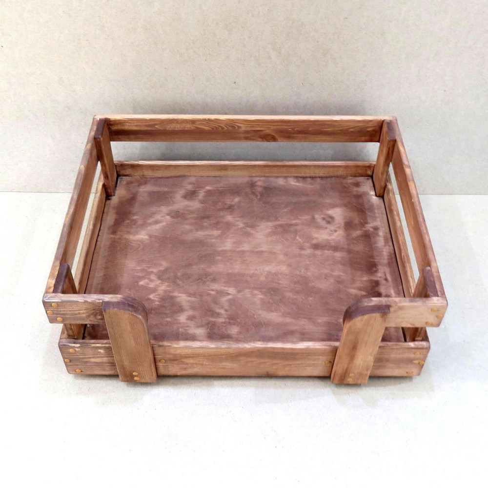 Лежак дерев'яний для собаки "Бонеллі 80х50" капучино Миколаїв - фото 5