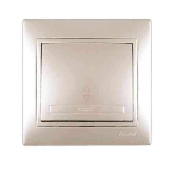 MIRA Вимикач перлинно-білий перламутр зі вставкою Lezard Харків