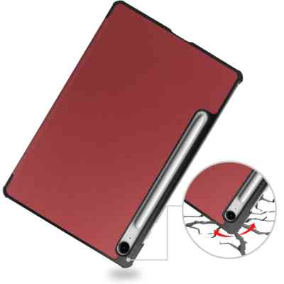 Чехол для планшета BeCover Smart Case Samsung Galaxy Tab S10 FE Plus (SM-X620/SM-X626) 13.1" Red Wine (713385) Винница