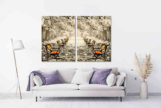 Модульная картина в гостиную / спальню  Парк TLV-2_037 Киев