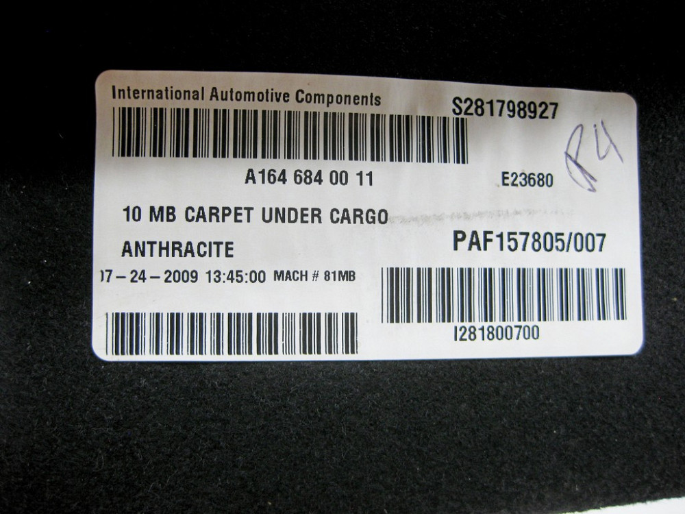 Mercedes-Benz  A1646840011 Обшивка піддону багажника ML W164 Одесса - изображение 8