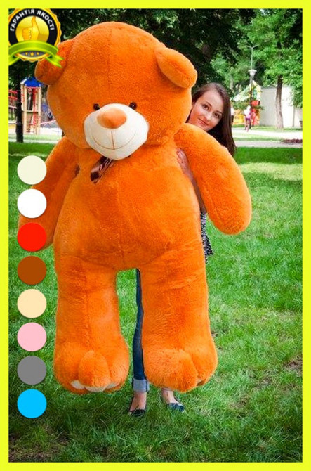 М'яка  іграшка подарунок на 8 березня плюшевий ведмедик Ветли 200 см Карамельний Тернопіль - фото 2