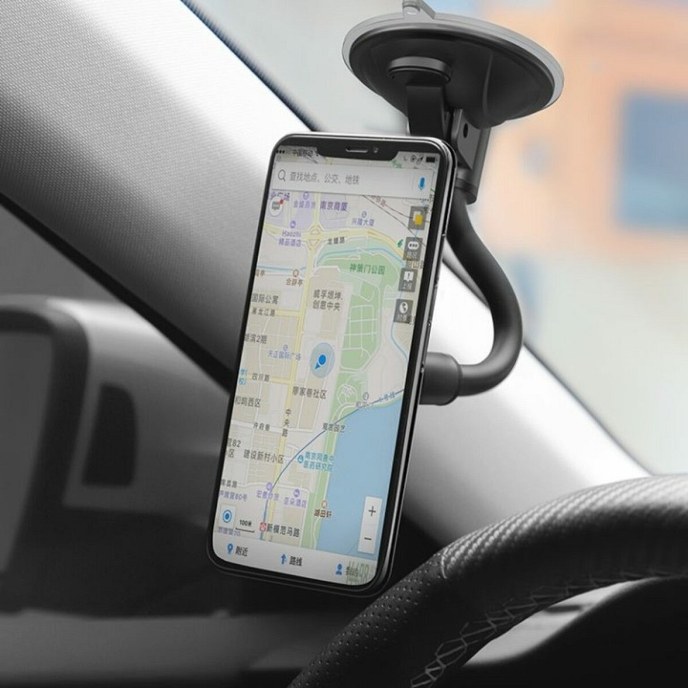 Тримач для мобільного HOCO CA55 Astute series windshield car holder Black/Gray Київ - фото 5